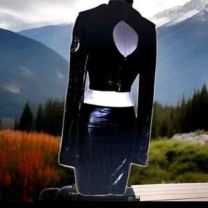 Patent Body-con Rubber LA Police Costume, Rare Stunning & New